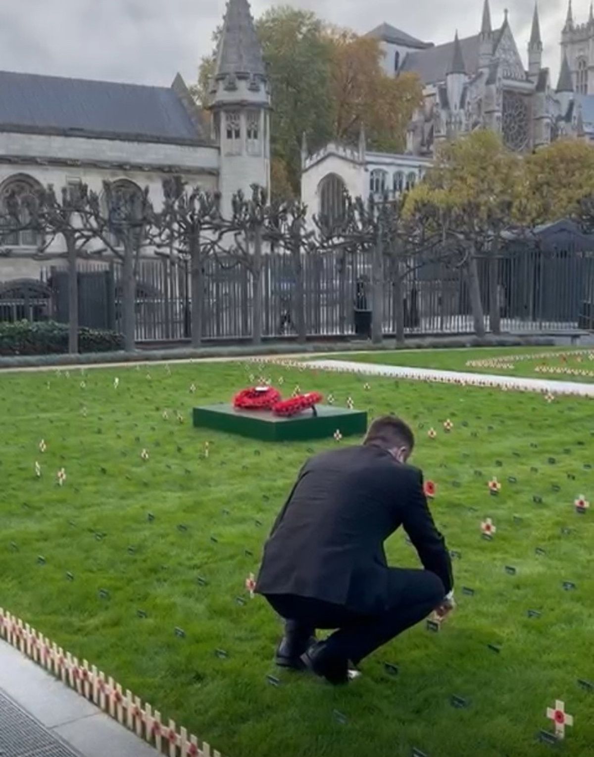 Telford MP lays poppy cross at Westminster to honour fallen heroes