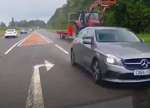 Supporting image for story: Watch: Villagers dice with overtaking cars at 'death trap' A5 junction