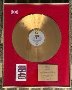 40-year-old gold disc awarded to UB40 by BPI up for auction