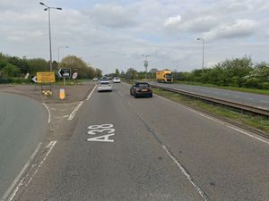 Supporting image for story: Major Staffordshire road 'likely to be closed' until Saturday after water main bursts