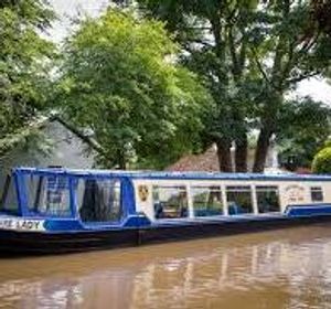 The canal boat awaits.