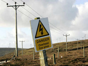 Supporting image for story: Metal thieves climb power pylons for copper cables