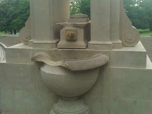 Supporting image for story: Fury as fountain attacked by yobs