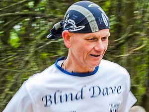 Supporting image for story: There's no stopping him: Blind Dave Heeley's off... again!