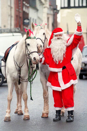 Ray Hulse in 1995. Britain's longest serving Santa Claus is still bringing the magic of Christmas to children - after donning his festive suit for 58 years.