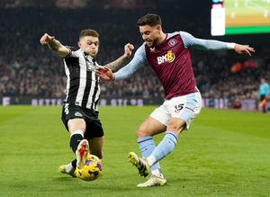 Newcastle United's Kieran Trippier and Aston Villa's Alex Moreno