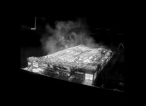 Thermal imaging of the site shows the level of damage caused by the fire. Photo: West Midlands Fire Service