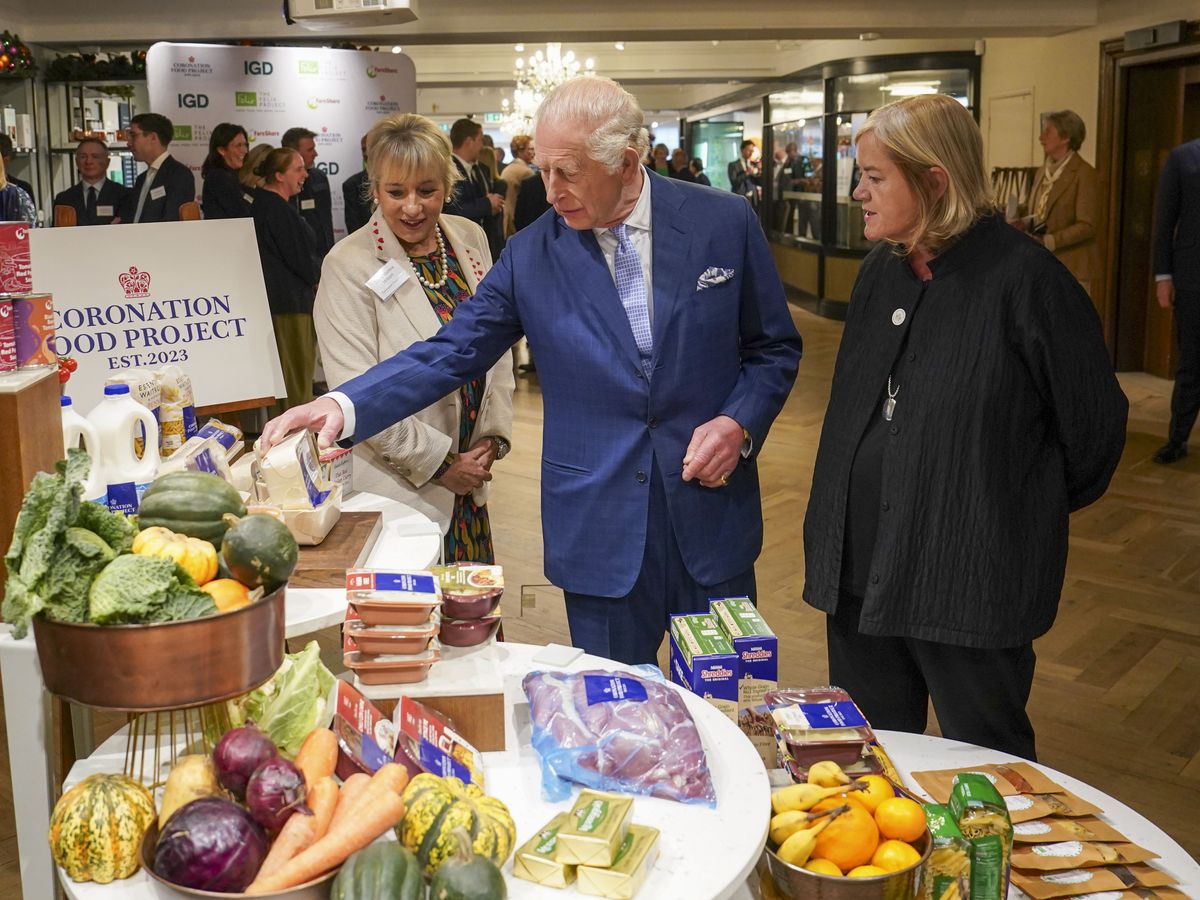 King marks second anniversary of project which stops food going to waste