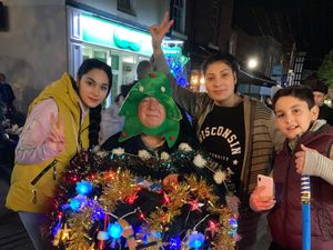 Supporting image for story: Roger's mobile Christmas tree takes to the streets