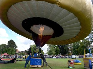 Supporting image for story: Grounded: Weather hits second day of Oswestry Balloon Carnival - with video and pictures