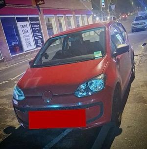The owner of the Volkswagen was left facing a fine after parking on zig-zag lines. Photo: Brownhills, Pelsall, Shelfield and Rushall Police