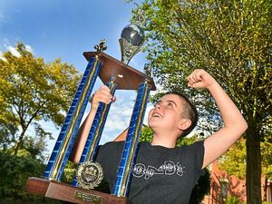 Supporting image for story: Whitchurch's Jack dancing for joy after winning world championship - with video