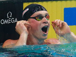 Supporting image for story: VIDEO: Watch Staffordshire swimmer Adam Peaty offer gold medal gift