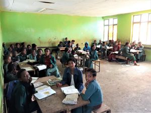 Supporting image for story: Shropshire students create life-changing outcomes for pupils nearly 9,000km away