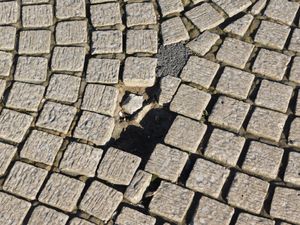 The paving in Market Square