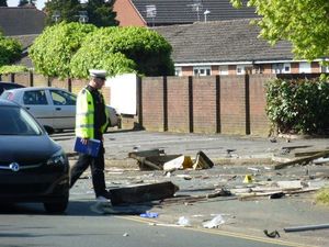 The debris left from the crash. Credit: Gavin Allan