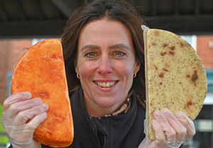 Trina Lloyd from Tom Tree Farm was one of the stallholders at the expanded artisan market.
