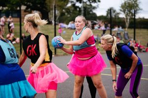 Proud Felopians (in blue) vs Comet (in black)