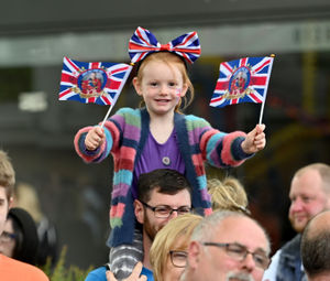 Coronation celebrations in the centre of Kingswinford, organised by the Royal British Legion.