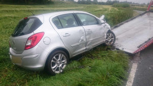 Picture from the crash on the B4394