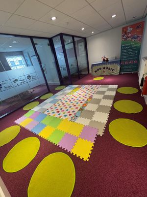 Room set up for baby classes in Tipton