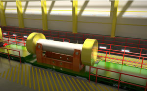 Spent fuel would be brought into the site by rail in purpose-built containers