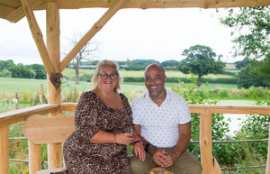 Nicola Thomas and Eddie Logan at Stanford Farm in Shrewsbury