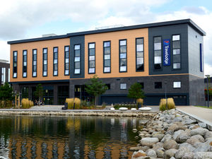 Supporting image for story: 'Avoid the area': Five fire engines sent to blaze at Travelodge in Telford town centre