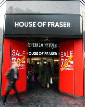 House of Fraser will close some stores but is not saying where or how many