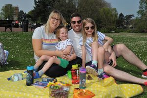 Kate and Rich Downing with children Teddy and Fearne