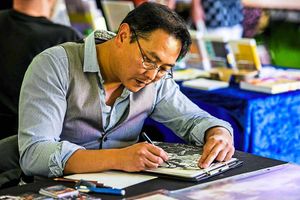 Artist Huy Truong joined exhibitors from across the world