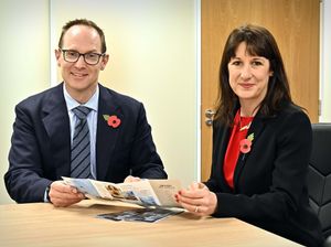 Carl Richardson with Chancellor Rachel Reeves 