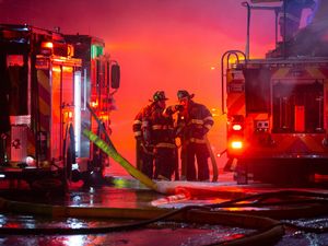 Supporting image for story: Fire tears through historic waterfront in Maine