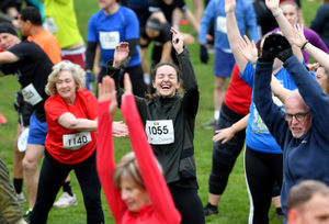 Whitchurch 10k race starting from St John Talbot School...