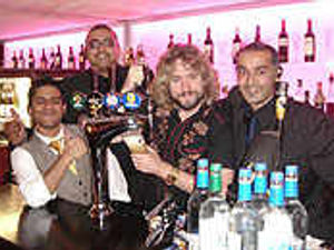 Supporting image for story: TV comic Justin's hot stuff on flying visit