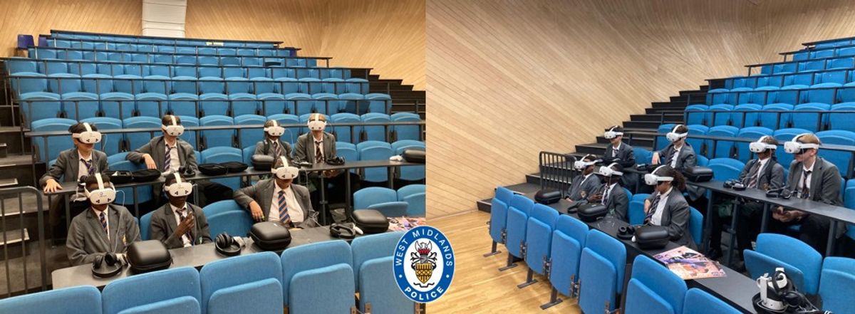 Wolverhampton officers deliver VR sessions to nearly 100 students to tackle knife crime