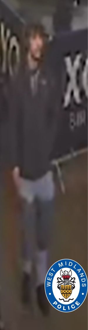 West Midlands Police have released this image of a man it said it wants to speak to. Photo: West Midlands Police