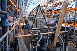 The new collections hub is being created as part of the museum's major transformation project. Picture: RAF Museum Midlands. 