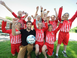 Supporting image for story: Girls ride high in football competition