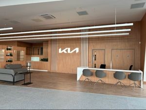 New service desk located at the rear of the showroom