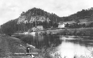 High Rock, Bridgnorth, and the River Severn. Undated, but 'feels' Edwardian. Picture supplied by Ray Farlow