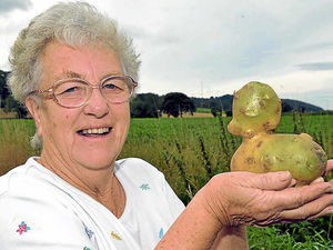Supporting image for story: Quacking find in Dorothea's Shropshire vegetable patch
