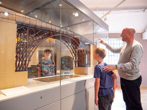 One of the displays at the Coalbrookdale Museum of Iron.
