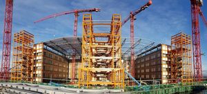 The hospital is under construction