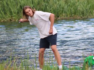Supporting image for story: World stone skimming championships hit Shropshire lake
