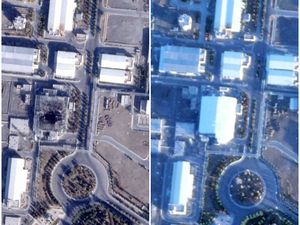 Supporting image for story: Satellite photos show activity at Iran nuclear sites as protest tensions rise