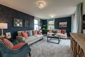 B&DWM - 006_Olive Park - Typical living room on a Staffordshire David Wilson Home development