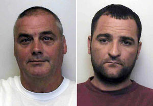 David Harrison (left), who pulled the trigger, and Darryl Dickens, who was the getaway driver after the killing