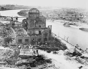 Elfed was one of the first allied soldiers into devastated Hiroshima.