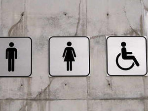 Supporting image for story: Crews release person from public toilet after they got stuck inside 